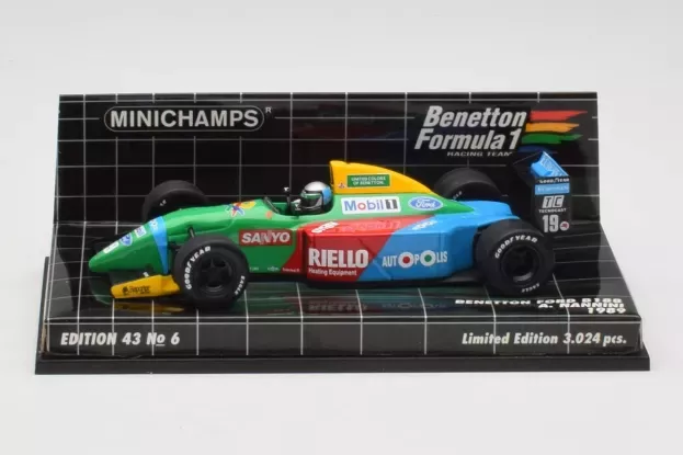 Minichamps Benetton F1 B188 Ford N 19 Race Version 1989 A.nannini 1:43 400890119